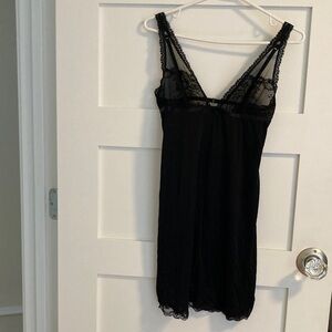 Victoria's Secret Black Lace Chemise